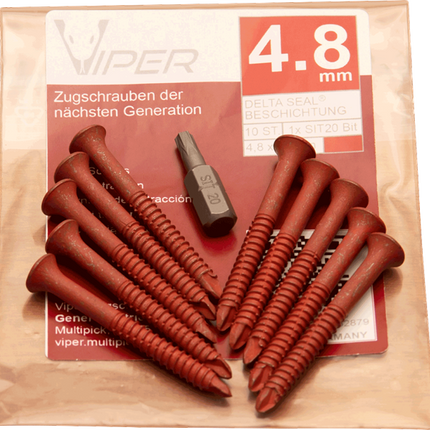 Vis extractrices V-PRO 4,8 mm (10 pièces) – Multipick